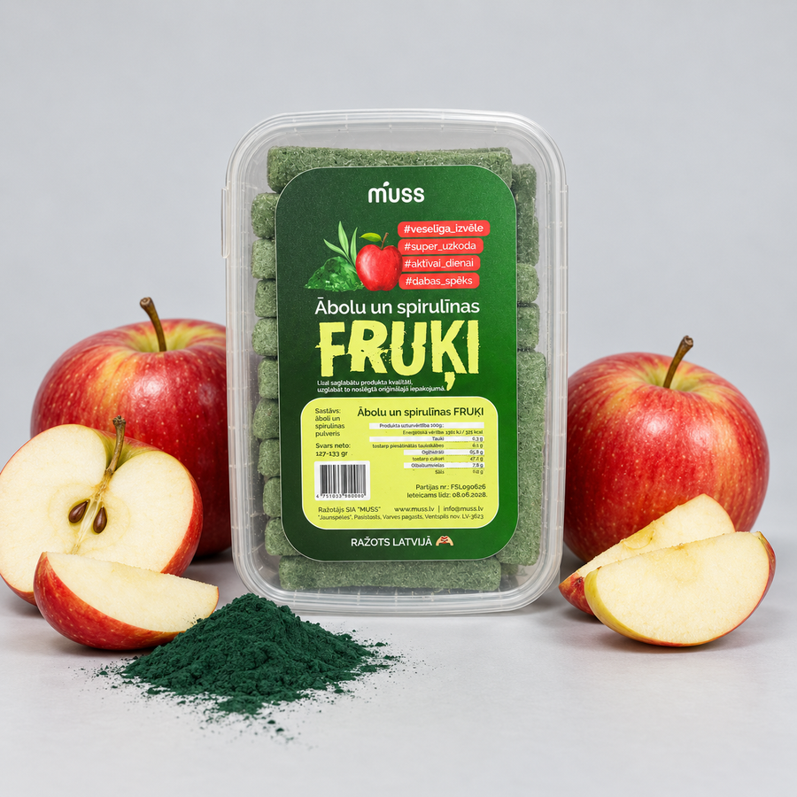 Spirulīna fruķi