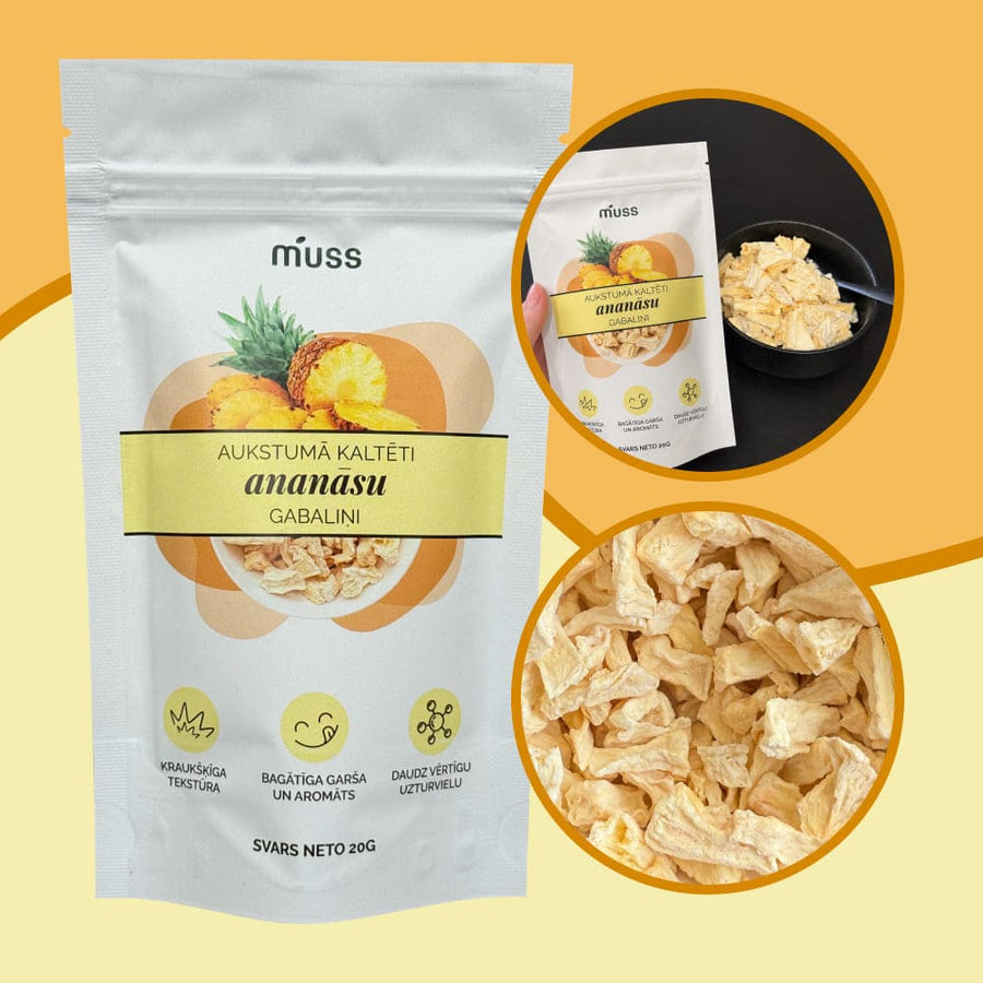 Aukstumā kaltēts ananass