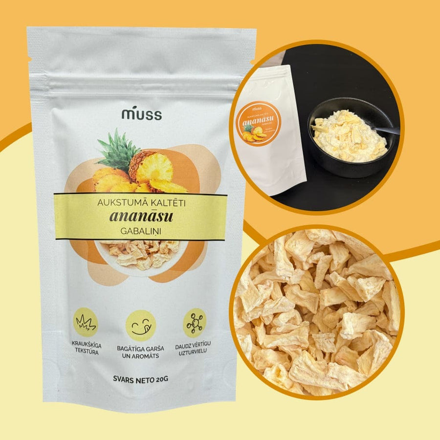 Aukstumā kaltēts ananass
