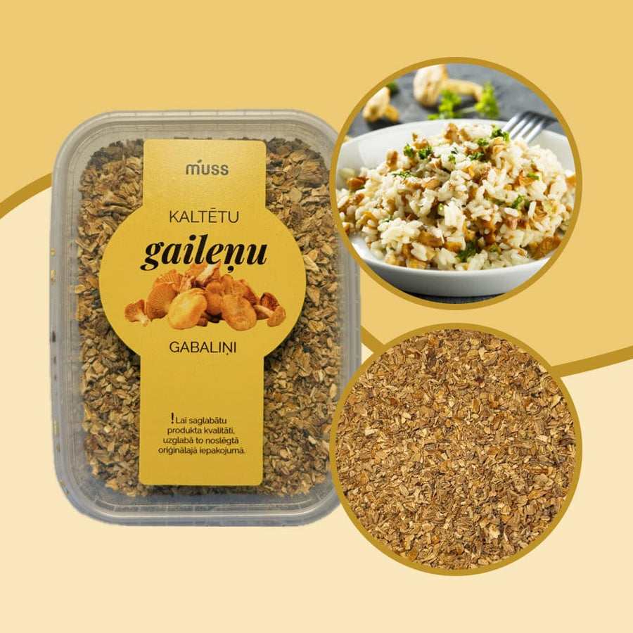 Kaltētu gaileņu gabaliņi