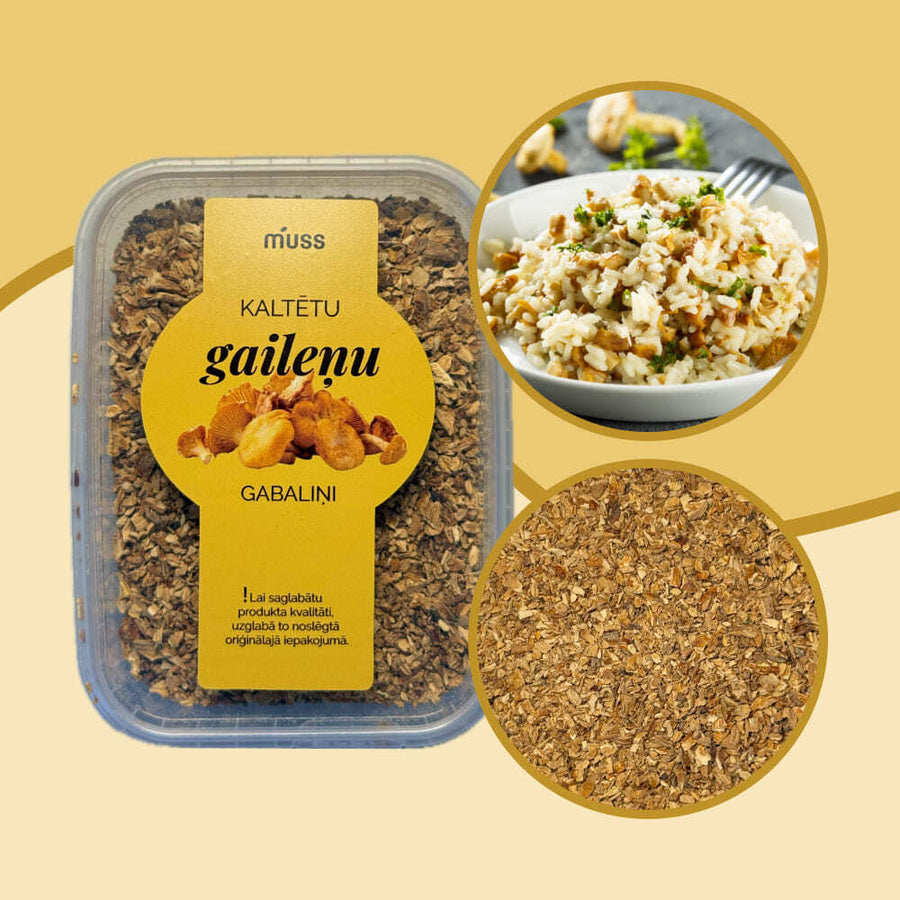 Kaltētu gaileņu gabaliņi